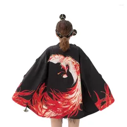 민족 의류 일본 기모노 카디건 여름 패션 유카타 하오리 남성 여성 전통 여성 스트리트웨어