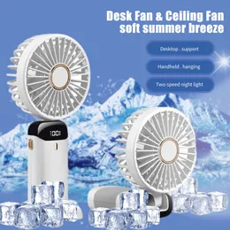 Electric Fans Mini Portable Fan Powerful Summer USB Rechargeable Handheld 5 Speed Adjustable Electric Cooling Fan for Outdoor T220924