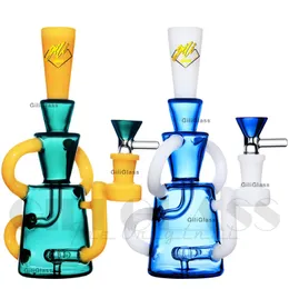 Bocchino da 8,3 pollici Narghilè Piramide Design Bong in vetro inebriante Soffione doccia Perc Oil Dab Rigs 14mm Tubi per acqua con giunzione femmina con ciotola Accessori per fumatori