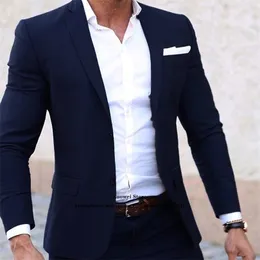 Męskie garnitury Blazers Classic Slim Fit Men Suits Groom Wedding Party Tuxedo 2 sztuczne spodnie kurtki Zestaw Formalny profesjonalny biznes Blazer Costume Homme 220927
