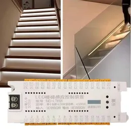 Controllers Sensor Stair LED Controller 32 Channel PIR MOTION DC 12V 24V inomhus nattljus dimmer för flexibel remsa