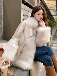 Женская меховая меховая мех Lanmrem осень и зимний фальшивый меховой пальто