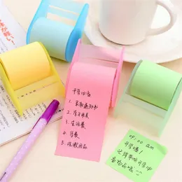Note kawaii colorato appiccicoso set rollio ricaricabile carta adesiva da 8m forniture scolastiche Memo Pad per adesivo di cartoleria per notebook 220927