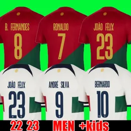 Dünya Kupası 2022 Futbol Forması Portekizli Bruno Fernandes Diogo J. Portuguesa Retro 2022 Joao Felix 2022-23 Futbol Gömlek Bernardo Portugieser