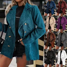 Jackets femininas que vendem o casaco de terno feminino de outono e inverno de cor 220926