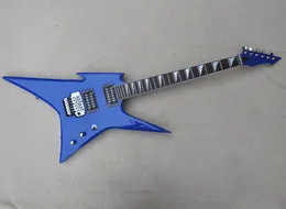 6 strängar mörkblå elektrisk gitarr med Floyd Rose Rosewood Fretboard