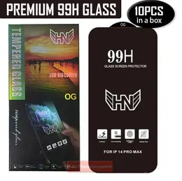 99H Premiun 압제 유리 전화 화면 iPhone 14 13 12 11 Pro Max XR XS 6 7 8 Plus A03 A13 A23 A33 A53 A73