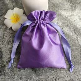 Bolsa de cetim de cetim bolsa de seda chinesa bolsas de seda para sacos de jóias para favores de casamento embalagens de ponta com 4,7 x 6,3 polegadas