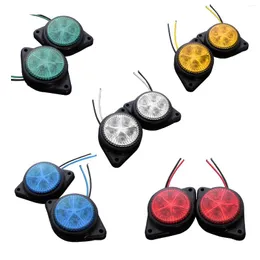 Paski 2PCS okrągłe boczne znacznik LED Lampa wskaźnika do przyczepy do ciężarówki z samochodem Van Car