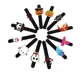 FEVERIÇÃO A FEVERIÇÃO DE HALLOWEEN Bracelet Pumpkin Ghost Bat Spider Plush Pullband Kids Kids Halloween Loop Decoration Lt060