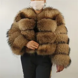 Frauen Pelz Faux BEIZIRU Echt Waschbär Mantel Frauen Winter Silber Top Mit Kapuze Natürliche Luxus Jacken Warme Dicke Rot Schwarz saphir Blau Grün 220923