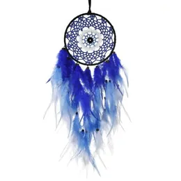 Konst och hantverk Evil Eye Dream Catchers Blue Dream Catcher för sovrum väggkonst heminredning hängande prydnad bra lu nerdsropebags500 mg amtly