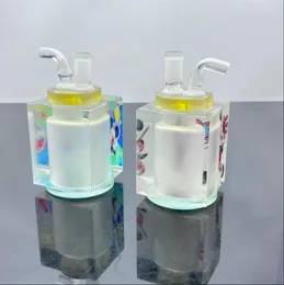 물 담뱃대 새로운 만화 유리 핸드 크리스탈 냄비 클래식 흡연 세트
