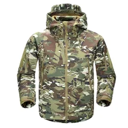 Herrjackor vinter militär kamouflage fleece armé taktisk kappa multicam manlig vattentät vindbrytare 220927