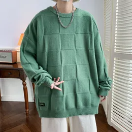 Męskie swetry mody mężczyzn en streetwear dzianin pullover rozmiar m 8xl 220927