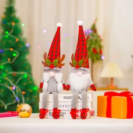 Decorazioni natalizie Antler Plaid Antlers fatti a mano Tomte Gnomes Scandinavian M68e