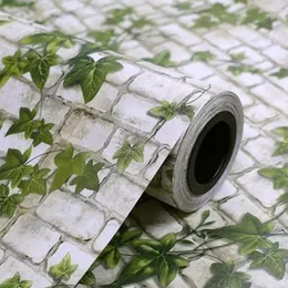 Duvar Kağıtları Vintage 3D Tuğla Duvar Kağıdı PVC Kültür Taş Dekoratif Film Kendi Yapışkan Oturma Odası TV arka plan su geçirmez duvar çıkartmaları