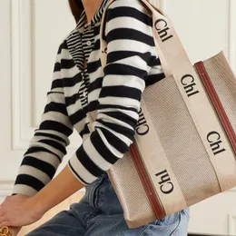 5A Quality New Womens Tote Bags Woody Totes Woody Totes Lage Handbag High Nylon Hobo Fashion Linen Beach Luxury Designer Travel Crossbody Handbags