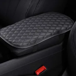 Ny PU LEATHER ARMREST MAT Box Cover Auto Central Arm Rest Cover Protection Pad Motor Car Interior Decoration Cushion Accessories