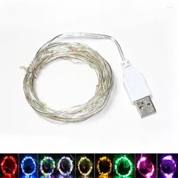 Strings 5/10M Świąteczne światła na zewnątrz drzewo sznurka LED Fairy Garland Garland Copper Drut w pomieszczeniu hurtowa dekoracja wewnętrzna