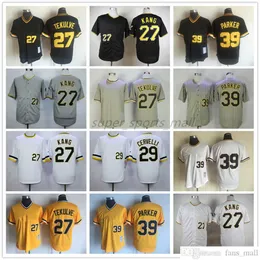 1938 ترهيب بيسبول جيرسي خمر 27 Jung Ho Kang 29 Francisco Cervelli 39 Dave Parker 1990-1997 Jerseys