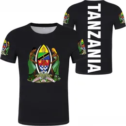 탄자니아 T 셔츠 DIY 무료 맞춤형 이름 번호 TZA 티셔츠 국가 플래그 TZ 탄자니아 스와힐리어 국가 인쇄 사진 텍스트 의류