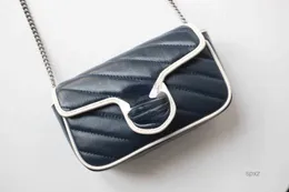 Evening Bags 2022 Shoulder Bags Women Handbag Female Blue leather Fashion texture Design feels Love the graphics