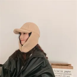 BeanieSkull Caps Hut Winter für Frauen verdicken kalt warm Windschutz Pilot mit Ohrenklappen Lady Beanie 220927