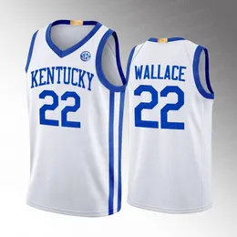 농구 유니폼 Kentucky Wildcats Oscar Tshiebwe 2022-23 엘리트 농구 유니폼 야곱 탑 핀 CJ Fredrick Sahvir Wheeler Daimion Collins Antonio Reeves