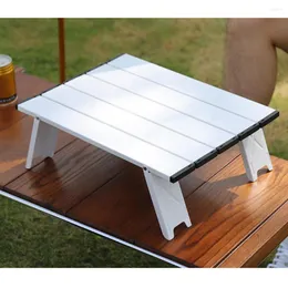 Camp Furniture Aluminum Alloy Foldable Plate Table With Carry Bag Coffee Computer Desk For Outdoor BBQ Camping Tent Beach
