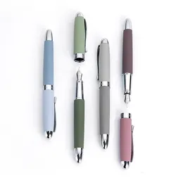 Fountain Pens Hongdian Metal Pen Molandi Season Color EF 0.4mm Nib Writing Gift Office Business Set Stationery Supply 220927