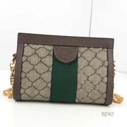 Borse da sera 2022 Borsa a tracolla Borse a tracolla Borsa Donna Classic Clutch Stripe Dot Print Hardware Lettere Catena Splicing Portafoglio scomparto interno