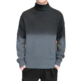 Erkek Sweaters Erkek Boğazlar Eyaletleri Mens Patchwork Kaplumbağa Boyun Erkek Jumper Sıradan Sıcak Yüksek Kalite Örgü Sweter M 3XL 220927