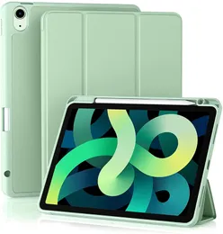 Fodral för iPad 10.2 10:e 9:e 8:e 7:e 9,7 5/6:e Air 2/3/4 10,5 10,9 Pro 11 Mini 6 5 4 3 2 1 Slim Smart Case Soft Back Cover med pennhållare