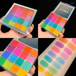 Lidschatten-Palette mit 16 Farben, buntes Künstler-Schimmer-Glitzer-Matt-Puder, gepresst, einfaches Make-up-Set im Großhandel