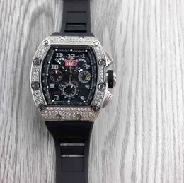 Watches armbandsur designer lyxiga män mekanisk klocka affär multifunktionell full diamant richa milles mode trend fin stål vin b 8gz2