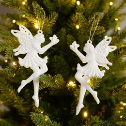 Ornamento de Natal Decorações de pendente White Angel Wings Deer Festival Decoration Wholesale DD