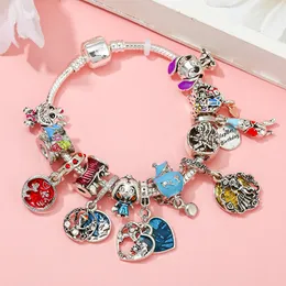 charme nouveau bracelet à breloques dessin animé garçon fille Harry dessin animé pendentif coeur perles de charme européen perles en nid d'abeille bracelet s'adapte à Pandora bracelets à breloques collier