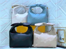 Luksusowy projektant torebka torebka moda torebka torebka skórzana kobiety klasyczny styl nowe torby bowknot m20701 Dlaczego węzeł podwójny zamek błyskawiczny dlaczego torby węzeł