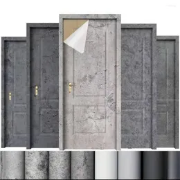 壁紙自己粘着性セメント灰色の防水壁紙ソリッドカラー寮の壁ステッカーキャビネット家具の改修