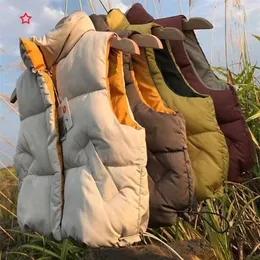 Weste HoneyCherry Stehkragenweste Kinderoberbekleidung Warme Weste Kinder Baumwollweste Ärmellose Daunenjacke 220927