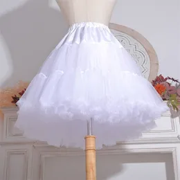 تنانير تدعم Lolita Cloud Boneless Mesh Mesh Skirt White Petticoat Puff 220924