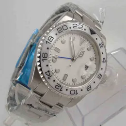 SUPERCLONE Datejust 43mm 기계식 자동 Gmt 남자 시계 화이트 다이얼 사파이어 굴 팔찌 자동 날짜