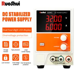 Instrumentos Fonte de alimentação estabilizada DC Ruoshui 3206B/3206C/3206D