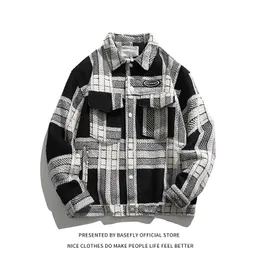 Men's Jackets Arrival Retro Vintage Plaid College Student Jacket Men Baseball Bomber Unisex Women Boyfriend Style Varsity Coat Casual Chic L220927