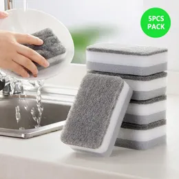 20/30pcs Dishwashing Sponges Kitchen Magic Clean Rub Pot Rust Focal Stains Sponge Removing Kit Cleaning Brush Sponges Household Scouring Pads