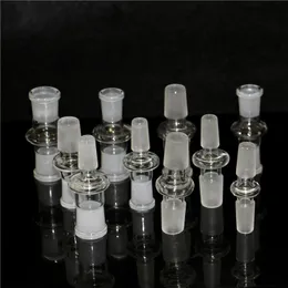 Adattatore per vetro per fumatori Adattatore per ciotola 14mm-14mm Femmina 18-18mm Femmina 14-18mm maschio adattatori a discesa per bong in vetro tubo dell'acqua piattaforma petrolifera