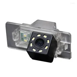 Câmeras de câmeras de vista traseira do carro Sensores de estacionamento 8 LED 4 Câmera de backup reverso CCD para x1 e84 f48 x3 x5 x6 3er e39 e46 e60 e61 e62 e90 e91 e92