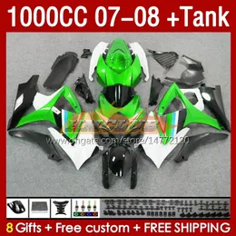 Suzuki GSXR-1000 K7 GSXR 1000 CC GSXR1000 2007 2008 Bodys 158no.85 1000cc GSX-R1000 2007-2008 KUTUCU GSX R1000 07 08 Tam Kaplama Kiti Yeşil Stok