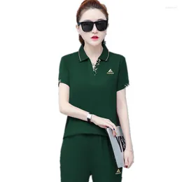 Women's Tracksuits Trending Products Lady Clothes Set Summer Sporting Suit Female Two Piece Elegant Women T-shirt Pants Factory Outlet 1650